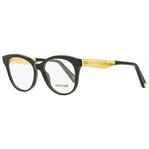 Roberto Cavalli Oval Eyeglasses RC5090 001 Black/Gold 52mm 5090